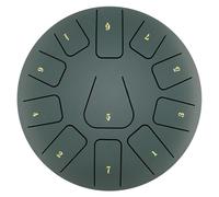YRREATY Tambourin de Langue en Acier de 8 Pouces, Tambourin de 11 Notes avec des et des Choix de Doigt pour des Méditations Tambourin Instrument K