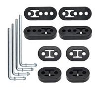YRREATY Tige de support d'échappement Durabilité Vibrations Argent | Le bras et caoutchouc haute densité assurent durabilité, résistance thermique et résistance à l'usure.