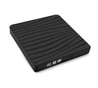 YRRNAE Lecteur DVD Externe USB C/USB 3.0 Double Ports Portable CD DVD ROM Lecteur Optique CD DVD +/-RW Graveur pour Ordinateur PC,Laptops