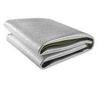 YRTHFJTJ Tapis de Sol de Camping en Aluminium et Mousse, avec Sac de Rangement, Isolant, Thermique, imperméable, Pliable, Double Face, ultraléger, en Feuille d'aluminium(1.2m x 2m)