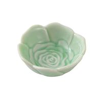 YRthongXy Bol à trempette, 4 Oz Flower Shape Ceramic Dip Bowls Sauce Dish Mini Condiment Porcelain Sauce Bowl