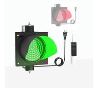 YRthongXy Feu de signalisation, Feu de signalisation Rouge/Vert à Module Unique avec télécommande, boîtier PC étanche IP54