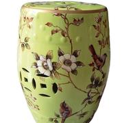 YRthongXy Tabouret de Jardin, Tabouret décoratif en céramique émaillée de Style Chinois, Oiseau et Fleur, Classique, Chalet