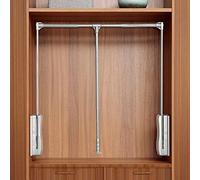 YRthongXy Tringle à vêtements escamotable, Heavy Duty Closet Pull Down Rods Hanger for Hanging Clothes Wardrobe Lift Rail