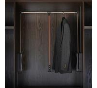 YRthongXy Tringle à vêtements escamotable, Heavy Duty Steel Tubing Pull-Down Clothes Rail,