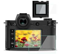 YRTIYO Film de protection d'écran SL2 compatible avec appareil photo numérique sans miroir Leica SL2 (2 écrans LCD + 2 écrans supérieurs), verre trempé 9H, anti-rayures, anti-bulles, ultra transparent