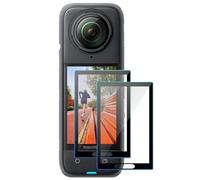 YRTIYO One X5 Lot de 2 films protecteurs d'écran compatibles avec Insta360 étanche 8K 360° en verre trempé 9H Anti-bulles anti-poussière et anti-rayures