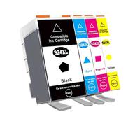 YRTJINYQ Cartouche d'encre 924 924E 924XL, Compatible avec OfficeJet Pro 8135e 8134e 8132e 8122e 8124e 8125e 8120e 8130e(One Set)