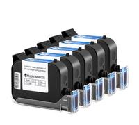 YRTJINYQ Cartouche TIJ Compatible 1 2 3 5 Pack Compatible avec imprimante à Jet d'encre à Main 12. 7 mm Black Fast Sèche à l'eau Solvant Recharge à l'encre(1PC-Black)