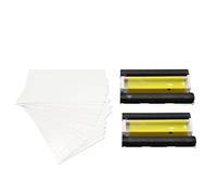 YRTJINYQ Cassette d'encre et Ensemble de Papier Photo compatibles avec l'imprimante Selphy CP1300 CP1200 CP1000 CP910 CP1500 6 Pouces(2 Ink 72 Sheets)