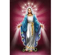 YRTMHU 5D Diamond Painting Personnalisé Prime Vierge Marie Cristal Strass Kits Peinture Diamant Broderie Point de Croix Artisanat pour Enfants Adultes Le Décor de Mur à la Maison 50x70cm
