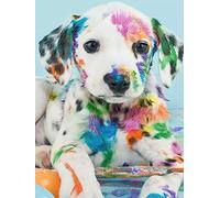 YRTMHU DIY 5D Kit Diamond Painting Personnalisé Chiot tacheté animal DIY Kit Point De Croix Cristal Strass Peinture Diamant Personnalisé Kits pour Enfants Adultes 50x70cm