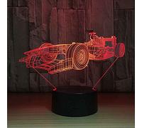 YRTMHU Veilleuse Led photos de course, Lampe Illusion 3D, Lampe de Nuit pour Adulte Enfant, Lampe de Bureau USB pour Salon Chambre Décor, 16 Couleurs Changeantes avec Télécommande