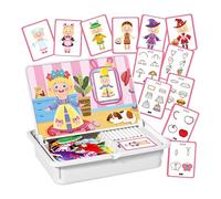 YRTUOP Boîtes de Puzzle Magnétique en Bois,Jouets Éducatifs en Bois Puzzles Magnétiques,Puzzle Éducatif Apprentissage Préscolaire sur Table | Vacances Scolaires à la Maison et Extérieur