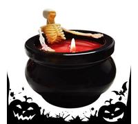 YRTUOP Bougie Squelette - Bougies Décoratives Halloween à Thème Squelette | Longue Durée Bougies Décoratives à Éclat Doux pour Ambiance Intérieur et Extérieur