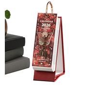 YRTUOP Calendrier de Bureau 2026,365 Jours de Décoration Vintage avec Peinture à l'Huile Planificateur,Calendrier Style Rétro | Pour La Maison Le Bureau Le Salon L École Et Les Femmes