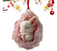 YRTUOP Décorations de Sapin | Petits Animaux Suspendables avec Trou de 10 cm,Pendentifs Plats en Acrylique 2D pour Décoration Saisonnière,Cadeau Fête Réunion Familiale Amis