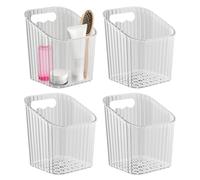 YRTUOP Étagères Murales en Acrylique,Organisateur Murale en Acrylic avec Bacs de Rangement,Organisateur De Stockage 4 Pièces pour Cuisine Salle De Bain Bureau - Placard Organisation Maison Étudiant
