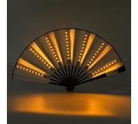 YRTUOP Éventails Pliants À LED, Éventail À Main Moderne Lumineux Ventilateur Chinois Pliable Ventilateur À Main Décoration Pour Danse, Cosplay, Boîte De Nuit, Décoration