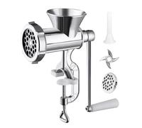 YRTUOP Hachoir À Viande Manuel,Moulin À Alimentation Robuste - Broyeur De Viande Avec 3 Tubes À Saucisses | Pour Cuisine Maison Restaurant Appartement Étudiant Poivre Champignon Poulet