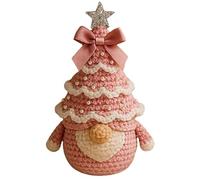 YRTUOP Kit Crochet Mignon | Kit Gnome Sapin de Noël Crochet Fait Main,Set de Laine Facile pour Créations de Vacances à la Maison Adultes Adolescents Femmes