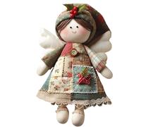 YRTUOP Kit De Poupées Ange Patchworks, Kit Bricolage pour Anges en Tissu Noël Poupées Décoratives De Noël Vintage Ornement d'arbre De Fêtes pour Les Amateurs D'artisanat Débutants