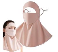YRTUOP Masque de protection UV | Masque solaire anti-UV | Protège-cou avec trou pour boire rafraîchissant, respirant, lavable, sangles d'oreilles ajustées pour le travail sur le terrain, l'agriculture