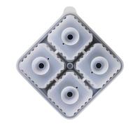 YRTUOP Moules À Glaçons Pour Cocktails,À Glaçons 4 Cavités Pour Congélateur - Forme Grande Cube Moule Démoulage Facile | Pour Fête Camping Dégustation Whisky Bar Maison Boissons Mariages Cocktails