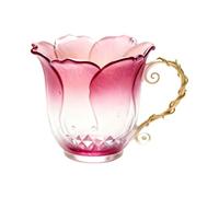 YRTUOP Mug En Forme De, Bouteille en Forme de Pétale à Dégradé, Tasses À Thé Mignonnes À Pétale Avec En Vigne, Pour Femmes et Adolescents, Usage Cuisine Maison Café, Consommation Eau Bière Jus