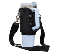 YRTUOP Porte-Gourde avec Bandeoulière - Support pour Bouteille d'eau avec Bandeoulière,Pochette Manche Portable avec Compartiments et Accessoires pour Tasse pour Étudiants, Hommes et Femmes