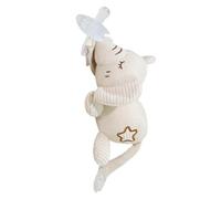 YRTUOP Porte-sucette en peluche, porte-sucette Animal en peluche - Animal en peluche et clip de sucette,Sucette douce pour la peau, confortable et adorable pour la fête des, à partir de 0 mois