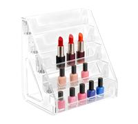 YRTUOP Présentoir À Cartes De Sport, Support Acrylique Vertical À 5 Niveaux, Étagère Transparente Graduée, pour Affichage sur Bureau, Stand, Maison Et Table