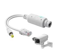 YRTUOP Répartiteur POE extérieur, Adaptateur répartiteur POE | Répartiteur POE extérieur pour caméra,Adaptateur répartiteur POE pour caméra de sécurité, avec Protection Contre la Tension, pour Porte