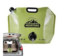 YRTUOP Sac à eau de camping - Bouteille d'eau flexible de 8 L, système d'hydratation extérieur avec robinet réglable, sac de rangement étanche pour sport, cyclisme, randonnée, voiture, camping, sac à