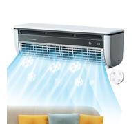 YRTUOP Ventilateur Rafraîchisseur d'Air - Ventilateur De Climatiseur Murale - 3 Vitesses avec Chargeur Sans Fil pour Cuisine Maison Bureau Extérieur Dortoir Camping-Car