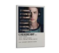 YRTWR I WBRRB 13 Reasons Why Poster Art mural Couverture Peinture pour chambre à coucher Films 60 x 90 cm Style cadre