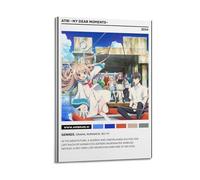 YRTWR I WBRRB ATRI Poster mural My Dear Moments pour chambre à coucher avec cadre 40 x 60 cm
