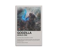 YRTWR I WBRRB Godzilla Minus One Poster mural pour chambre à coucher Motif films 60 x 90 cm Sans cadre