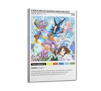YRTWR I WBRRB Poster avec cadre Motif Ninja et un assassin sous un toit pour chambre à coucher 20 x 30 cm