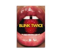 YRTWR I WBRRB Poster Blink Twice - Décoration murale pour chambre à coucher - 50 x 75 cm - Style sans cadre
