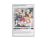 YRTWR I WBRRB Poster Food Wars The Fourth Plate - Art mural pour chambre à coucher - 20 x 30 cm - Style sans cadre