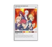 YRTWR I WBRRB Poster Food Wars The Third Plate - Art mural pour chambre à coucher - 20 x 30 cm - Style sans cadre
