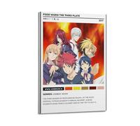YRTWR I WBRRB Poster Food Wars The Third Plate - Art mural pour chambre à coucher - 40 x 60 cm - Style cadre