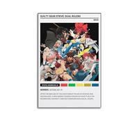 YRTWR I WBRRB Poster Guilty Gear Strive DUAL RULERS - Décoration murale pour chambre à coucher - 60 x 90 cm - Sans cadre