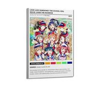 YRTWR I WBRRB Poster Love Live Sunshine!! The School Idol Movie Over The Rainbow Art mural pour chambre à coucher 20 x 30 cm style cadre