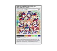 YRTWR I WBRRB Poster « Love Live Sunshine !! The School Idol Movie Over The Rainbow » - Décoration murale pour chambre à coucher - 20 x 30 cm - Style sans cadre