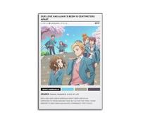 YRTWR I WBRRB Poster mural avec inscription « Our Love Has Always Been 10 Centimeters Apart » pour chambre à coucher 50 x 75 cm, style sans cadre