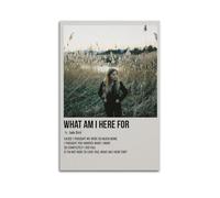 YRTWR I WBRRB Poster Oiseau Jade What Am I Here for - Décoration murale pour chambre à coucher - 50 x 75 cm - Style sans cadre