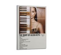 YRTWR I WBRRB Poster The Diary of Alicia Keys par Alicia Keys - Décoration murale pour chambre à coucher - 40 x 60 cm - Style cadre