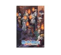 YRTWR I WBRRB Poster The Seven Deadly Sins Quatre Chevaliers de l'Apocalypse - Décoration murale pour chambre à coucher - 30 x 45 cm - Style sans cadre